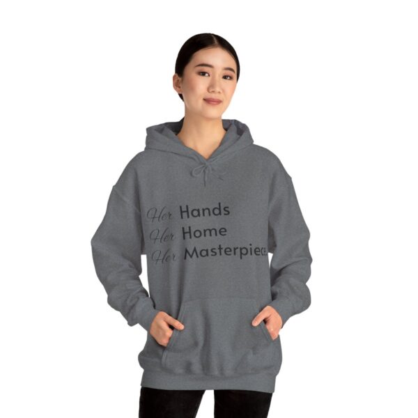 Unisex Heavy Blend Hooded Sweatshirt - Her Hands, Her Home, Her Masterpiece - Woman, Renovating, Decorating - Image 9