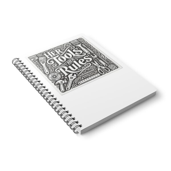 Wirobound Softcover Notebook, A5, Her Tools Her Rules - Image 5