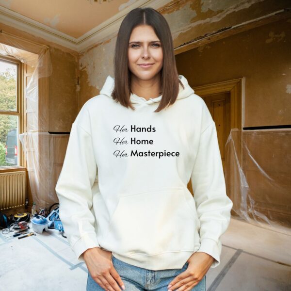 Unisex Heavy Blend Hooded Sweatshirt - Her Hands, Her Home, Her Masterpiece - Woman, Renovating, Decorating