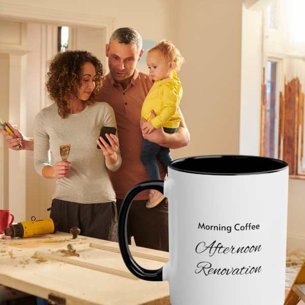 Two-Tone Coffee Mug Home Renovation - Morning Coffee Afternoon Renovation