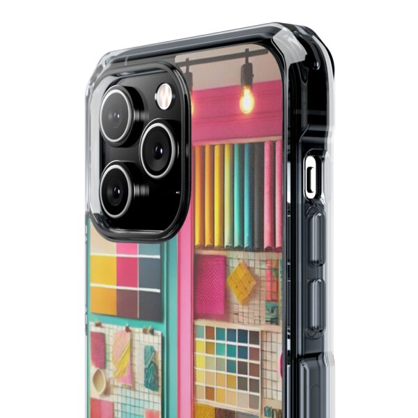 Magnetic Clear Impact iPhone Case - Colour Splash Interior - Image 46