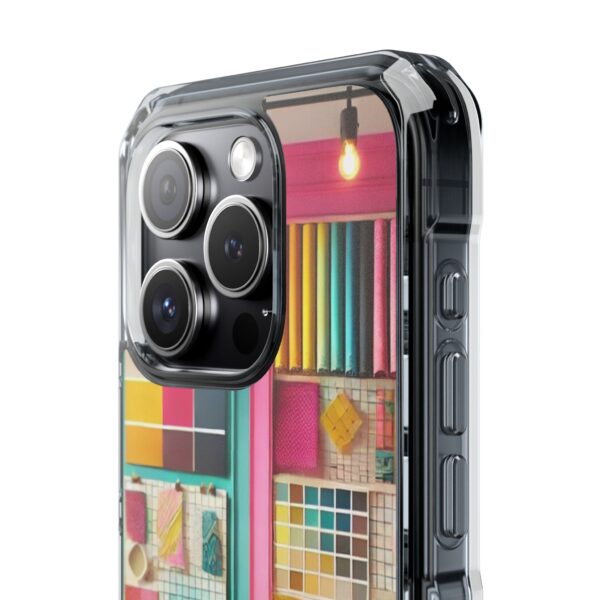 Magnetic Clear Impact iPhone Case - Colour Splash Interior - Image 10