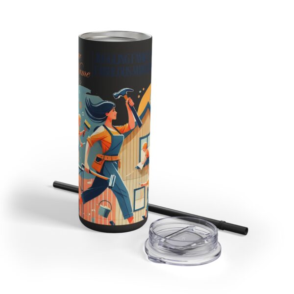 EmpowerHer Skinny Matte Tumbler, 20oz - Image 7