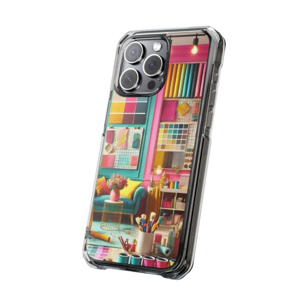 Magnetic Clear Impact iPhone Case - Colour Splash Interior - Image 19