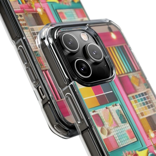 Magnetic Clear Impact iPhone Case - Colour Splash Interior - Image 33