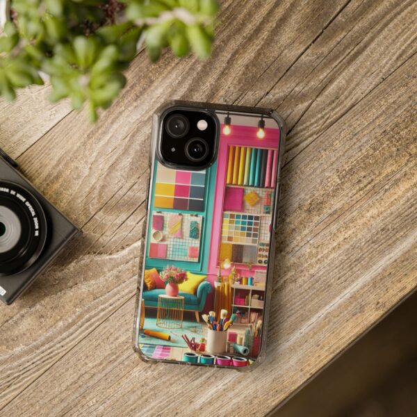 Magnetic Clear Impact iPhone Case - Colour Splash Interior - Image 30