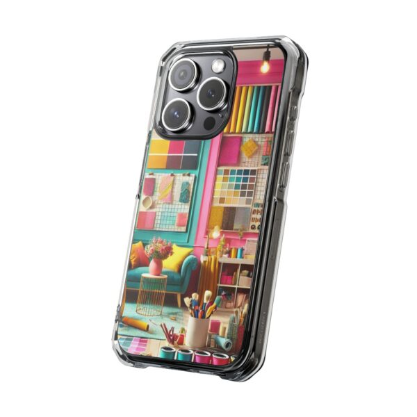 Magnetic Clear Impact iPhone Case - Colour Splash Interior - Image 7