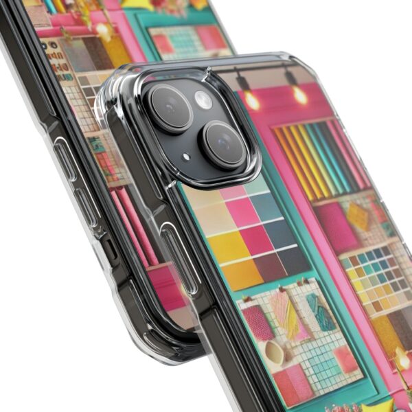 Magnetic Clear Impact iPhone Case - Colour Splash Interior - Image 15