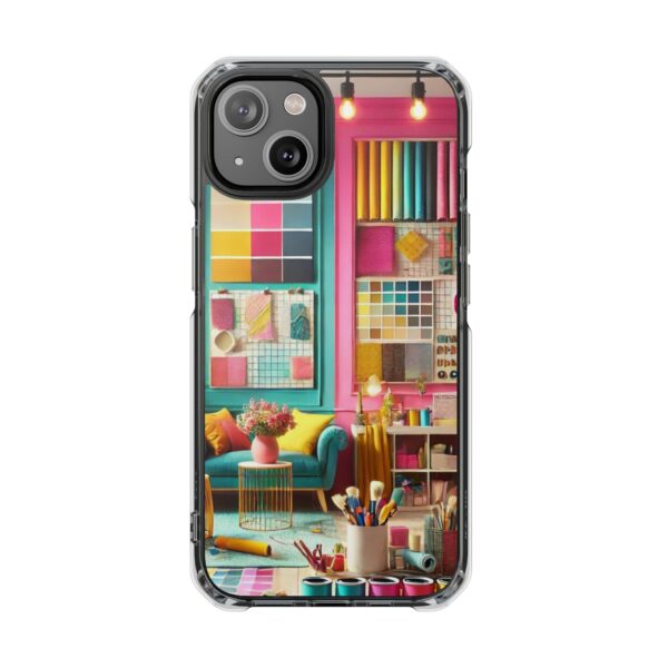 Magnetic Clear Impact iPhone Case - Colour Splash Interior - Image 26