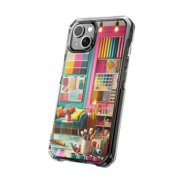 Magnetic Clear Impact iPhone Case - Colour Splash Interior - Image 25