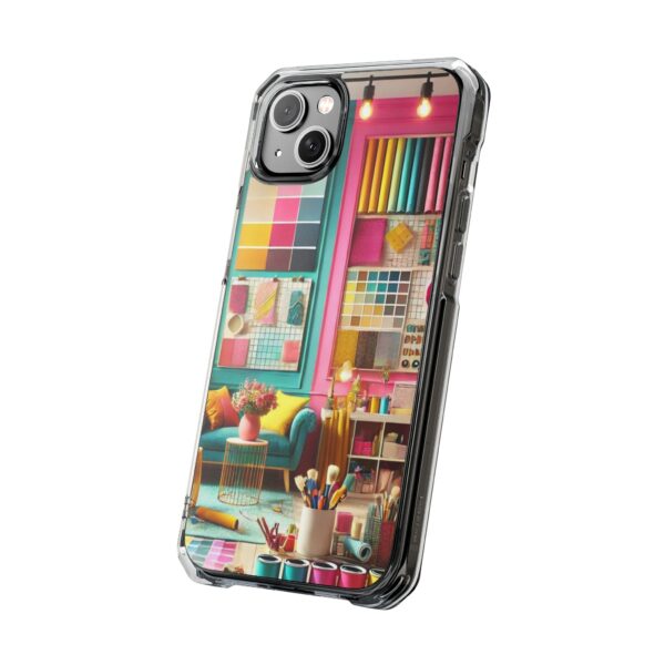 Magnetic Clear Impact iPhone Case - Colour Splash Interior - Image 37