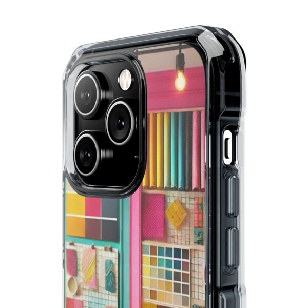 Magnetic Clear Impact iPhone Case - Colour Splash Interior - Image 34