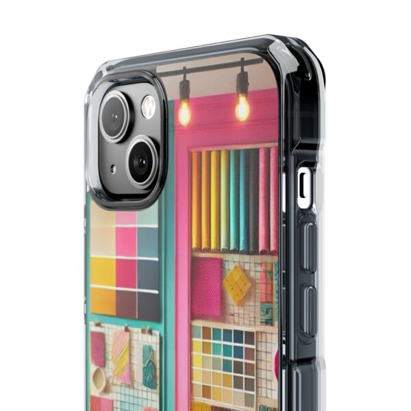 Magnetic Clear Impact iPhone Case - Colour Splash Interior - Image 40