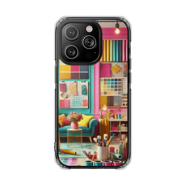 Magnetic Clear Impact iPhone Case - Colour Splash Interior - Image 32