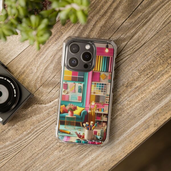 Magnetic Clear Impact iPhone Case - Colour Splash Interior - Image 12