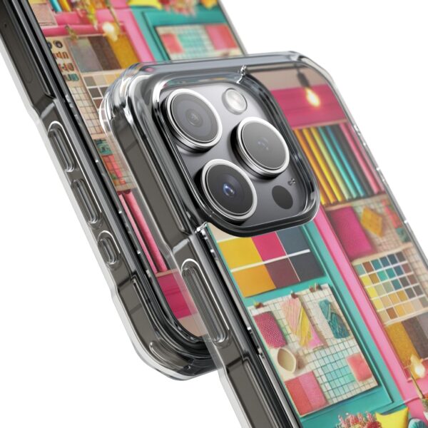 Magnetic Clear Impact iPhone Case - Colour Splash Interior - Image 9