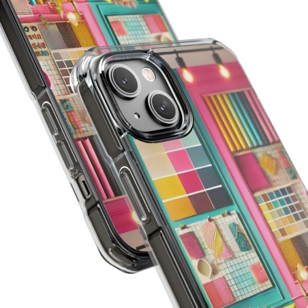 Magnetic Clear Impact iPhone Case - Colour Splash Interior - Image 39