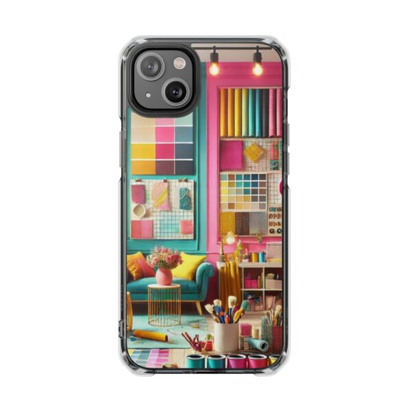 Magnetic Clear Impact iPhone Case - Colour Splash Interior - Image 38