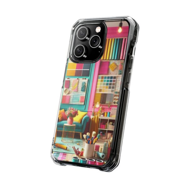 Magnetic Clear Impact iPhone Case - Colour Splash Interior - Image 31