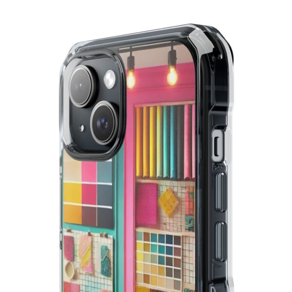 Magnetic Clear Impact iPhone Case - Colour Splash Interior - Image 4