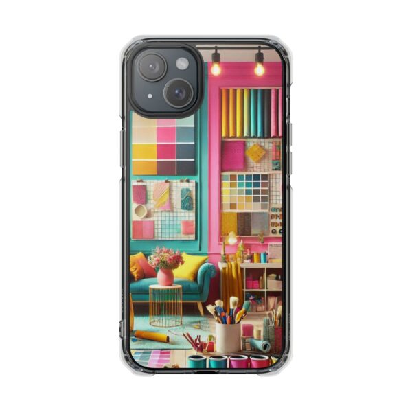 Magnetic Clear Impact iPhone Case - Colour Splash Interior - Image 14