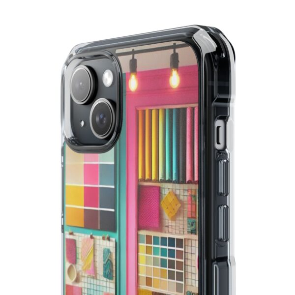 Magnetic Clear Impact iPhone Case - Colour Splash Interior - Image 16