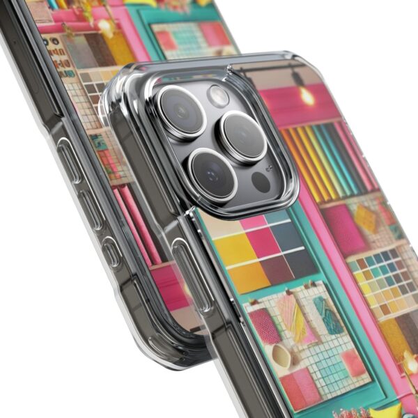 Magnetic Clear Impact iPhone Case - Colour Splash Interior - Image 21