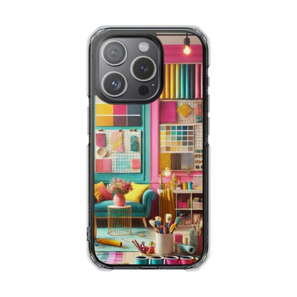 Magnetic Clear Impact iPhone Case - Colour Splash Interior - Image 8